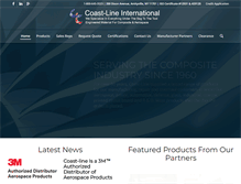 Tablet Screenshot of coast-lineintl.com